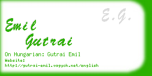 emil gutrai business card